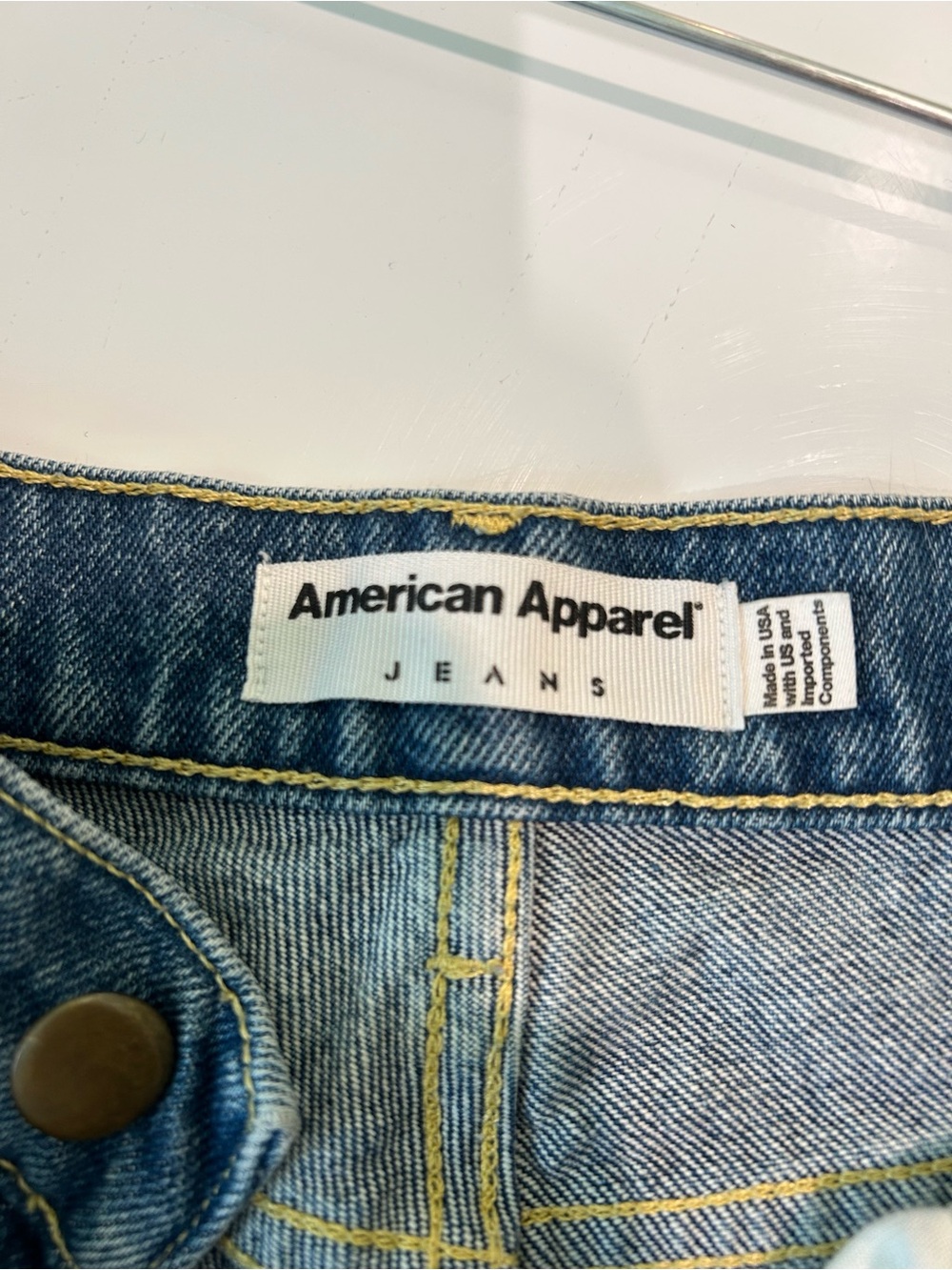 Vintage American Apparel High Waisted Denim Shorts Size 29 - Picture 7 of 8